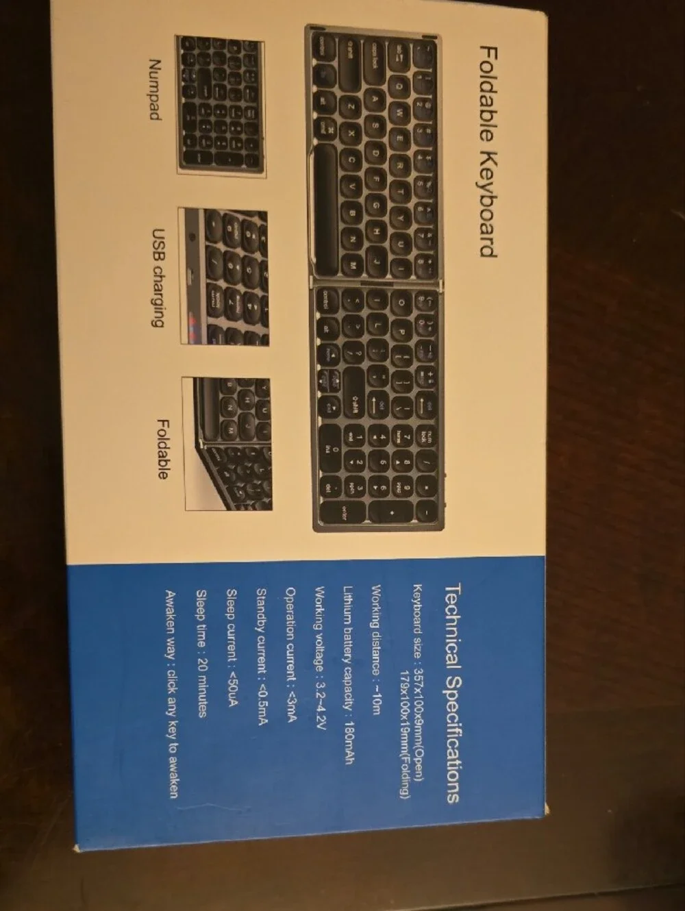 FK328 Foldable Keyboard - Black